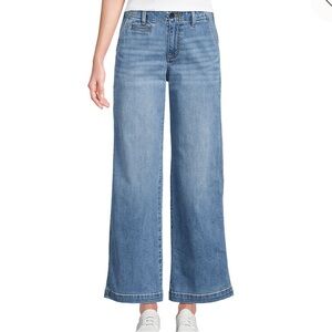 Land’s End Mid Rise Wide Leg Crop Jean 16